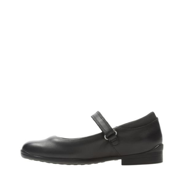 Clarks Girls Jamie Star Toddler School Shoes Black | CA-5734980